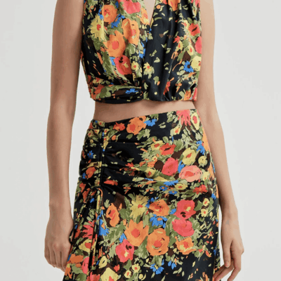 ALC Brooklyn Cropped Floral Top - Image 2