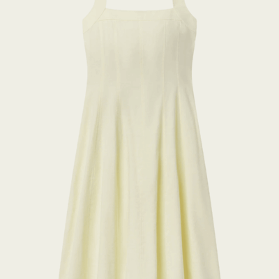 ALC Elinor Linen Midi Halter Dress - Image 1