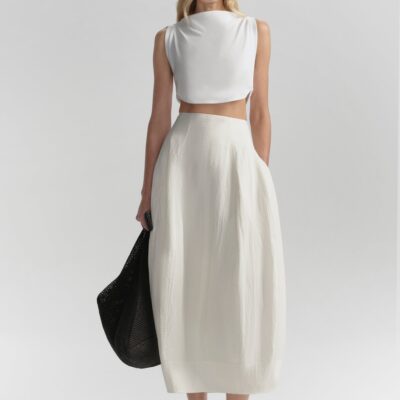 A.L.C. Veda Cotton Nylon Midi Skirt - Image 1
