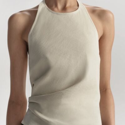 A.L.C. Sylvie Linen Halter Top - Image 2