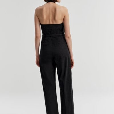 A.L.C. Sylvie Linen Halter Jumpsuit - Image 2