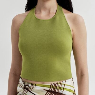 A.L.C. Riley Compact Knit Halter Top - Image 2