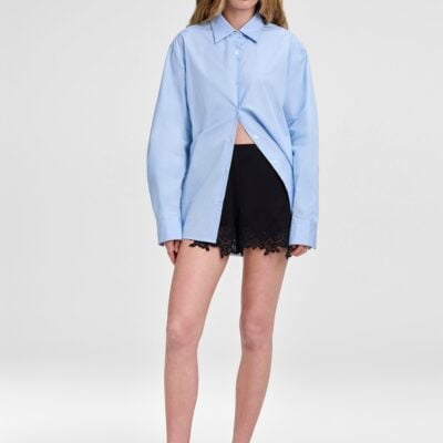 A.L.C. Pipa Satin and Lace Short - Image 1