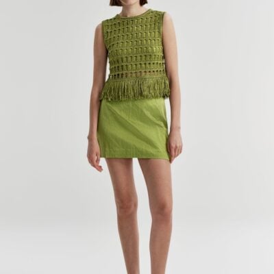A.L.C. Petra Satin Mini Skirt - Image 1