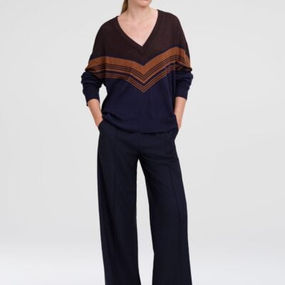 A.L.C. Nicole Fine Merino V-Neck Sweater - Image 1