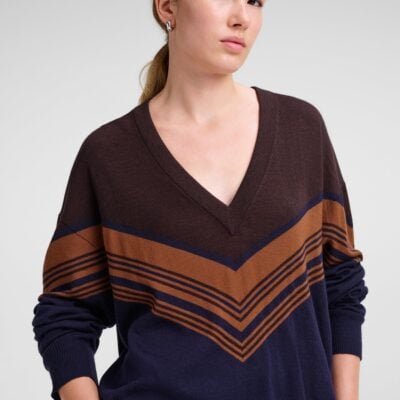 A.L.C. Nicole Fine Merino V-Neck Sweater - Image 2