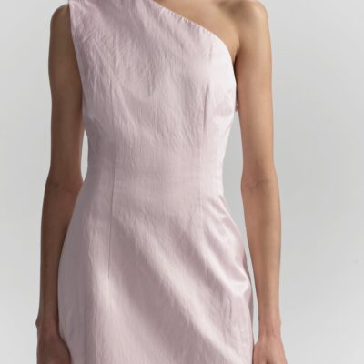 A.L.C. Naya One Shoulder Satin Mini Dress - Image 2