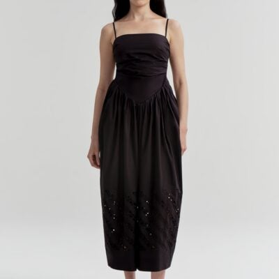 A.L.C. Mika Embroidered Cotton Midi Dress - Image 2