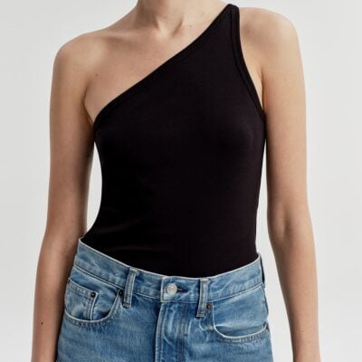 A.L.C. Marlee Cotton One Shoulder Tank - Image 2