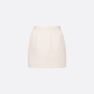 Alessandra Rich Tweed Bouclé Mini Skirt - Image 1