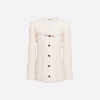 Alessandra Rich Tweed Bouclé Jacket - Image 1