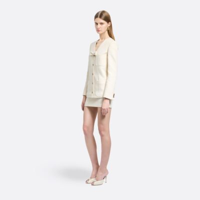 Alessandra Rich Tweed Bouclé Jacket - Image 2