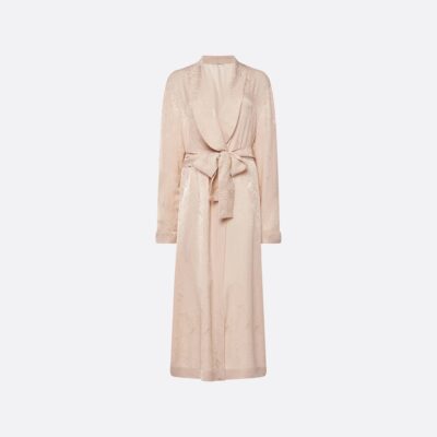 Alessandra Rich Silk Jacquard Robe - Image 1