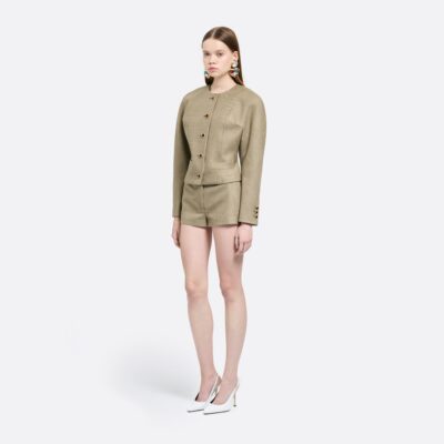 Alessandra Rich Prince OF Wales Wool Jacket - Image 2