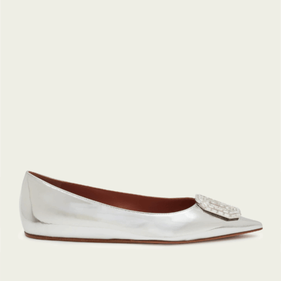 Amina Muaddi Camelia Flat - Image 1