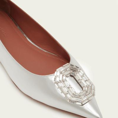 Amina Muaddi Camelia Flat - Image 2