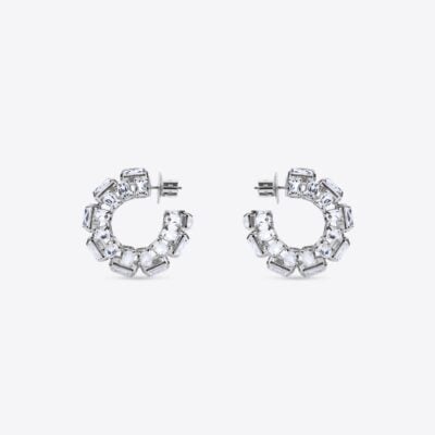 AREA Small Crystal Hoops - Image 1
