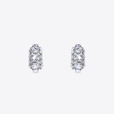 AREA Small Crystal Hoops - Image 2