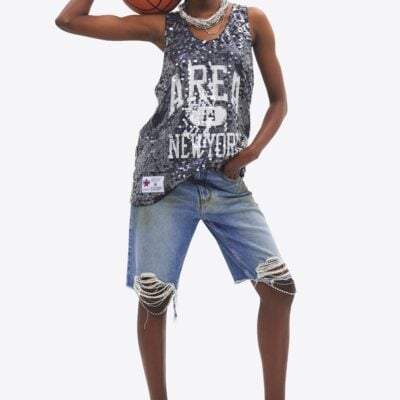 AREA Sequin Basketball Jersey - Image 2