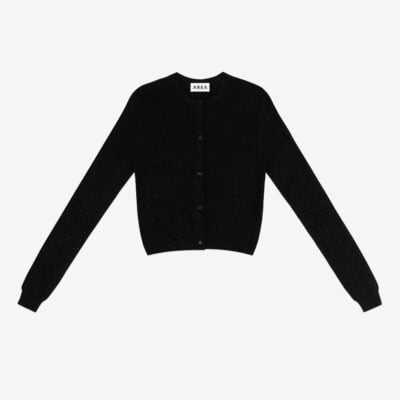 AREA Girly Rib Knit Cardigan - Image 1