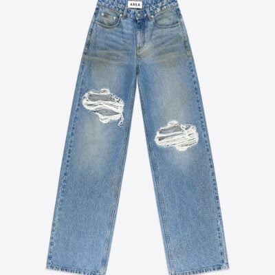 AREA Crystal Fray Relaxed Jean - Image 1