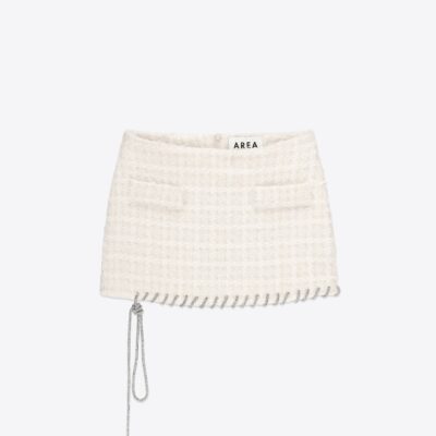AREA Tweed Lady Mini Skirt - Image 1