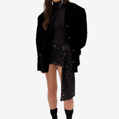 AREA Quilted Velvet Lady Jacket - Image 2
