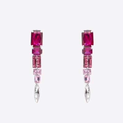 AREA Ombre Crystal Drop Earrings - Image 1