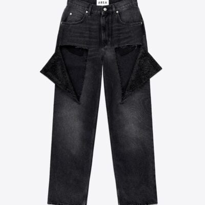 AREA Hotfix Thigh Slash Jean - Image 1
