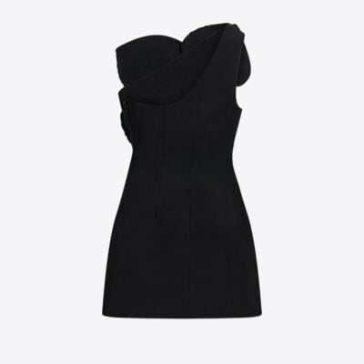 AREA Embroidered Ombre Crystal Mini Dress - Image 2