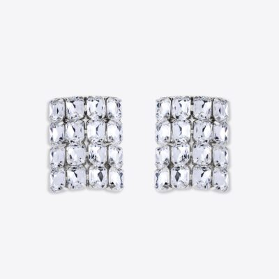 AREA Crystal Pave Earrings - Image 1