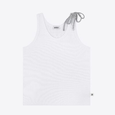 AREA Crystal Knot Tank Top - Image 1