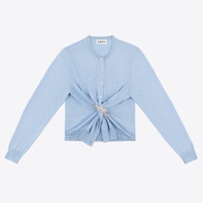 AREA Crystal Knot Sweater - Image 1
