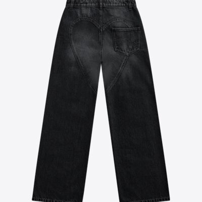 AREA Crystal Chain Cutout Relaxed Jean - Image 2