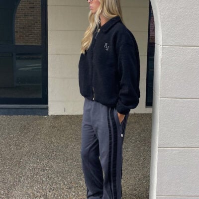 Araminta James Bisous Trackpant Washed Black - Image 2