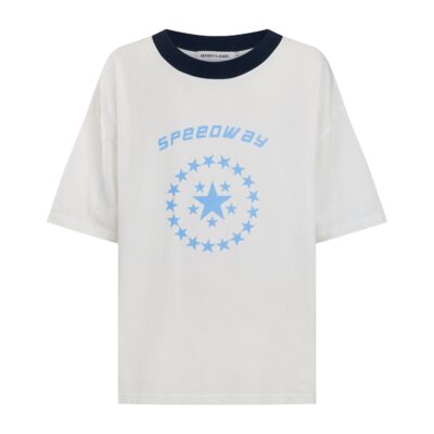 Araminta James Speedway Oversized Tee Snow - Image 1