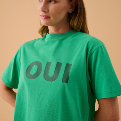 Araminta James Parisienne Tee Tropical Green - Image 2