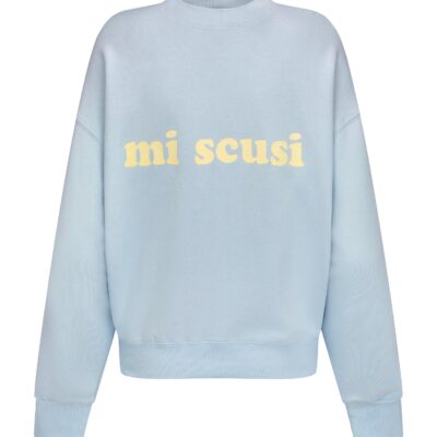 Araminta James Mi Scusi Sweatshirt Washed Glacier - Image 1