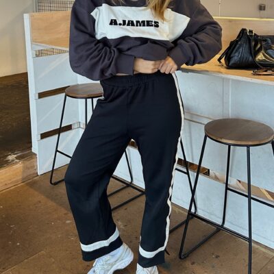 Araminta James Maya Knit Pant Noir - Image 2