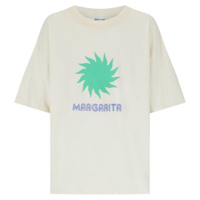 Araminta James Margarita Oversized Tee Natural - Image 1