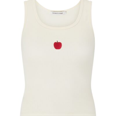 Araminta James Manzana Rib Tank Coconut - Image 1