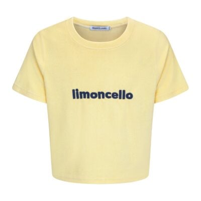 Araminta James Limoncello Terry Tee Lemon Cream - Image 1