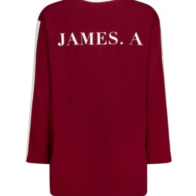 Araminta James James Long Sleeve Top Red Wine - Image 1