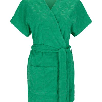 Araminta James Cruise Terry Kimono Tropical Green - Image 1