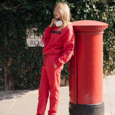Araminta James Aerobics Trackpant Tulip Red - Image 2