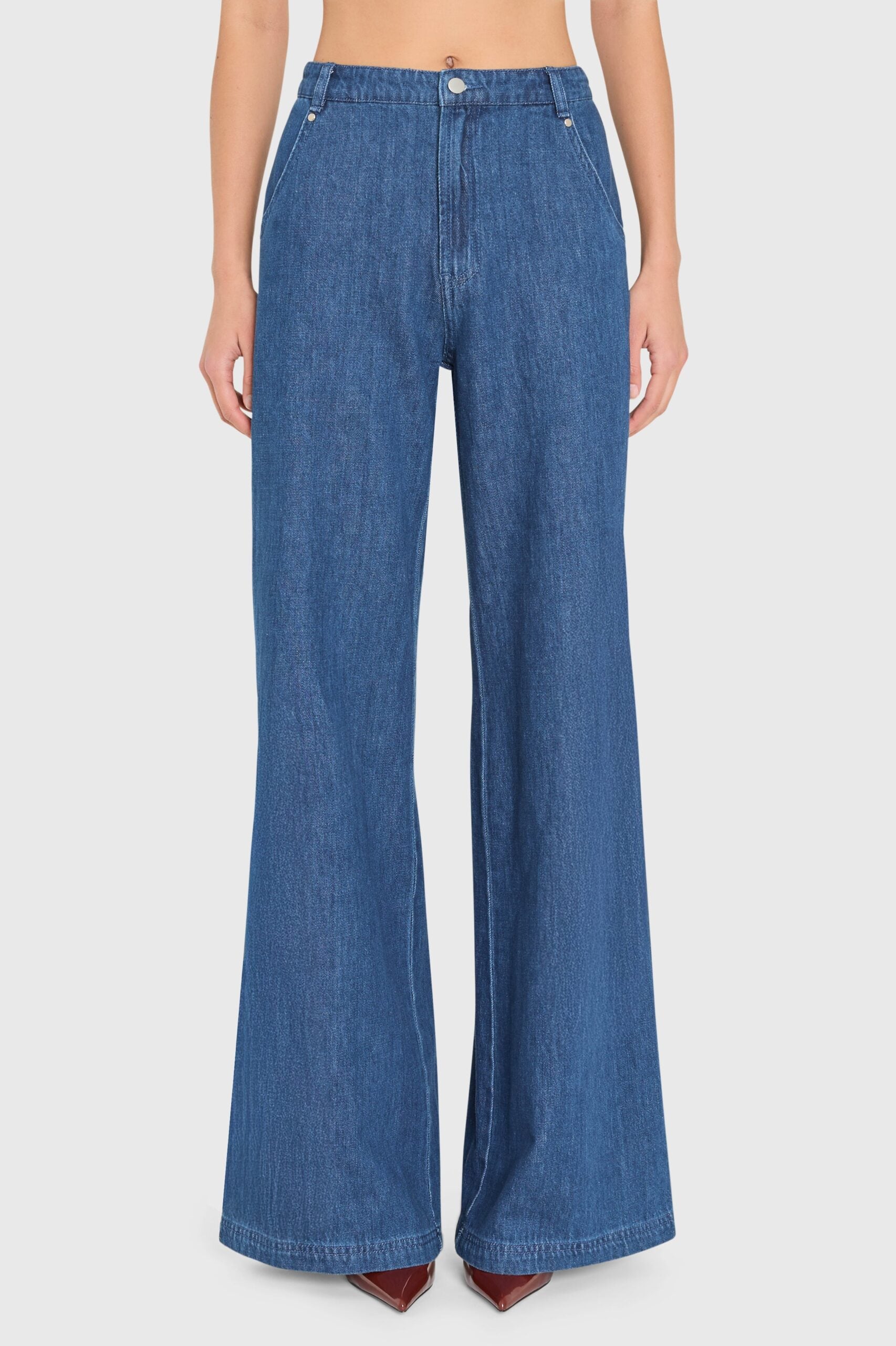 Amanda Uprichard Thalia Wide-Leg Jeans - Image 1