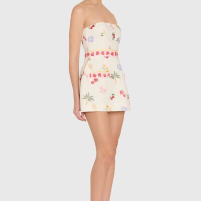 Amanda Uprichard Strapless Bethany Romper - Image 2