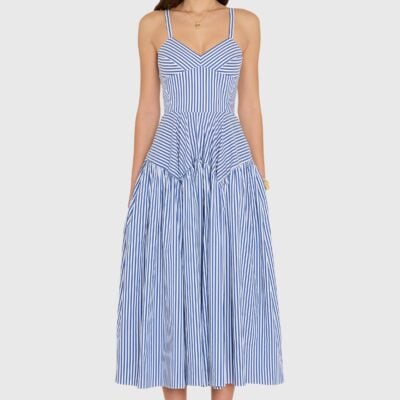 Amanda Uprichard Spencer Midi Dress - Image 1