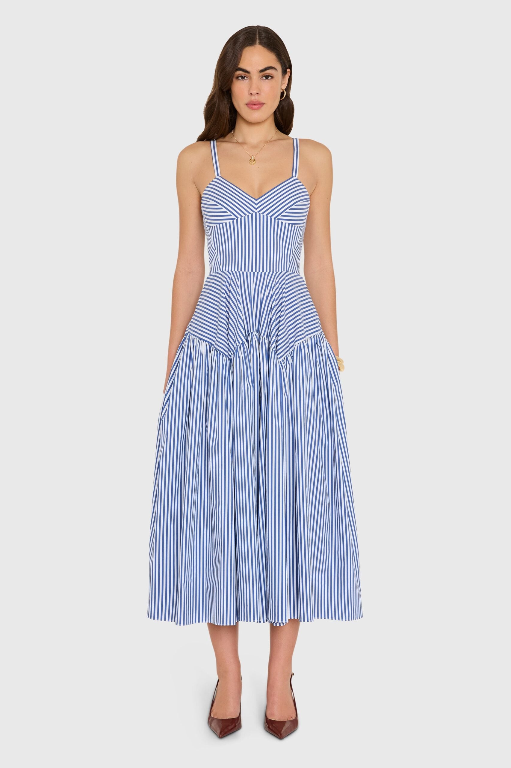 Amanda Uprichard Spencer Midi Dress - Image 1