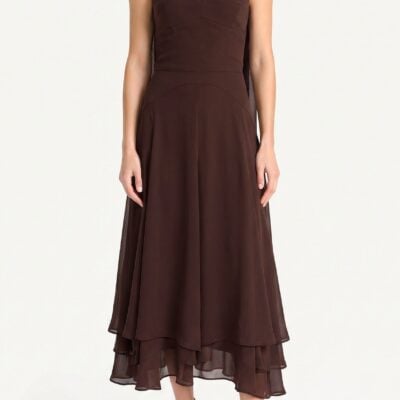 Amanda Uprichard Monterey Dress With Scarf - Image 1